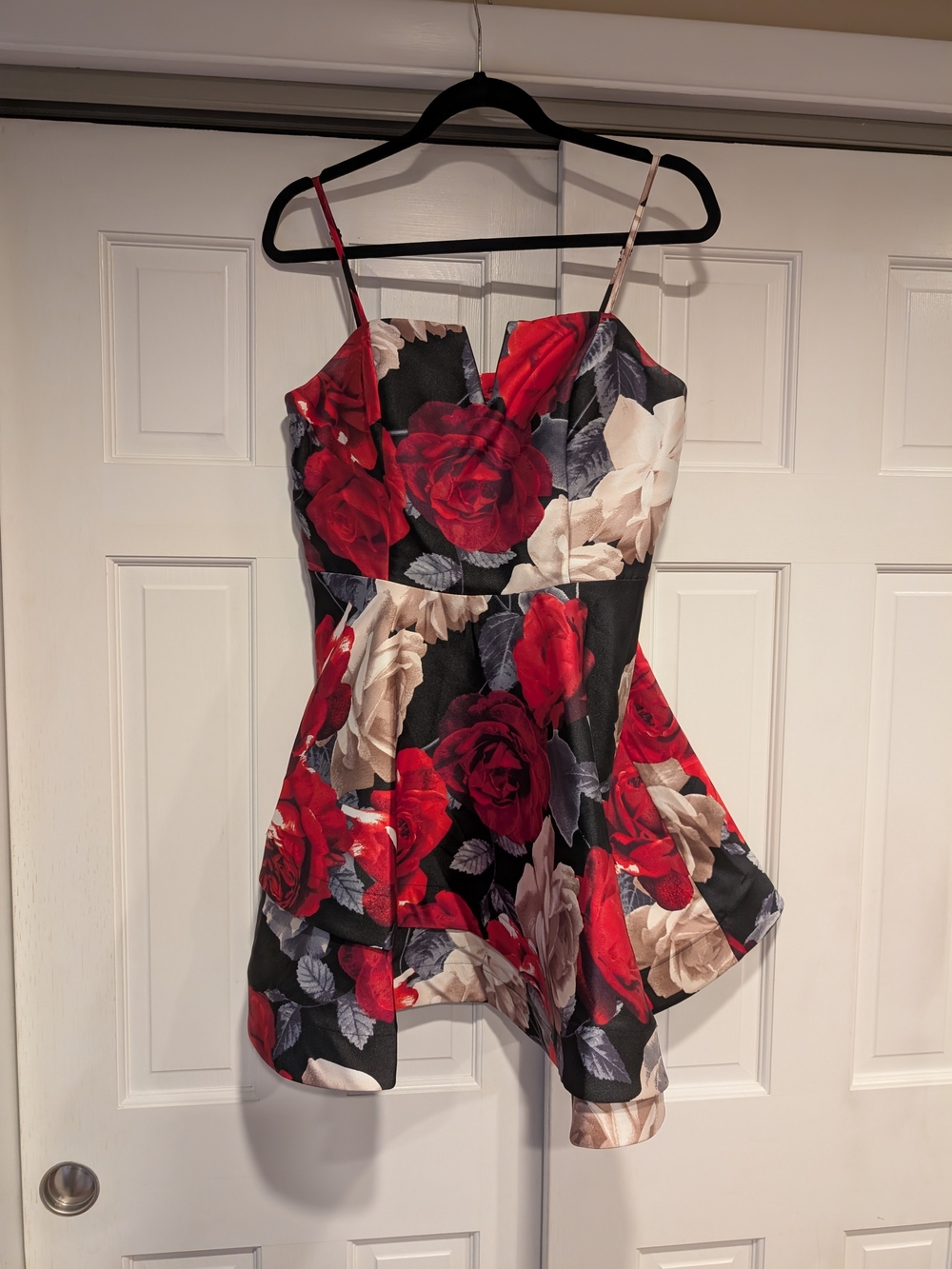 Trixxi Holiday Floral Bow-Back Dress | Juniors 13 | Excellent Like New Condition